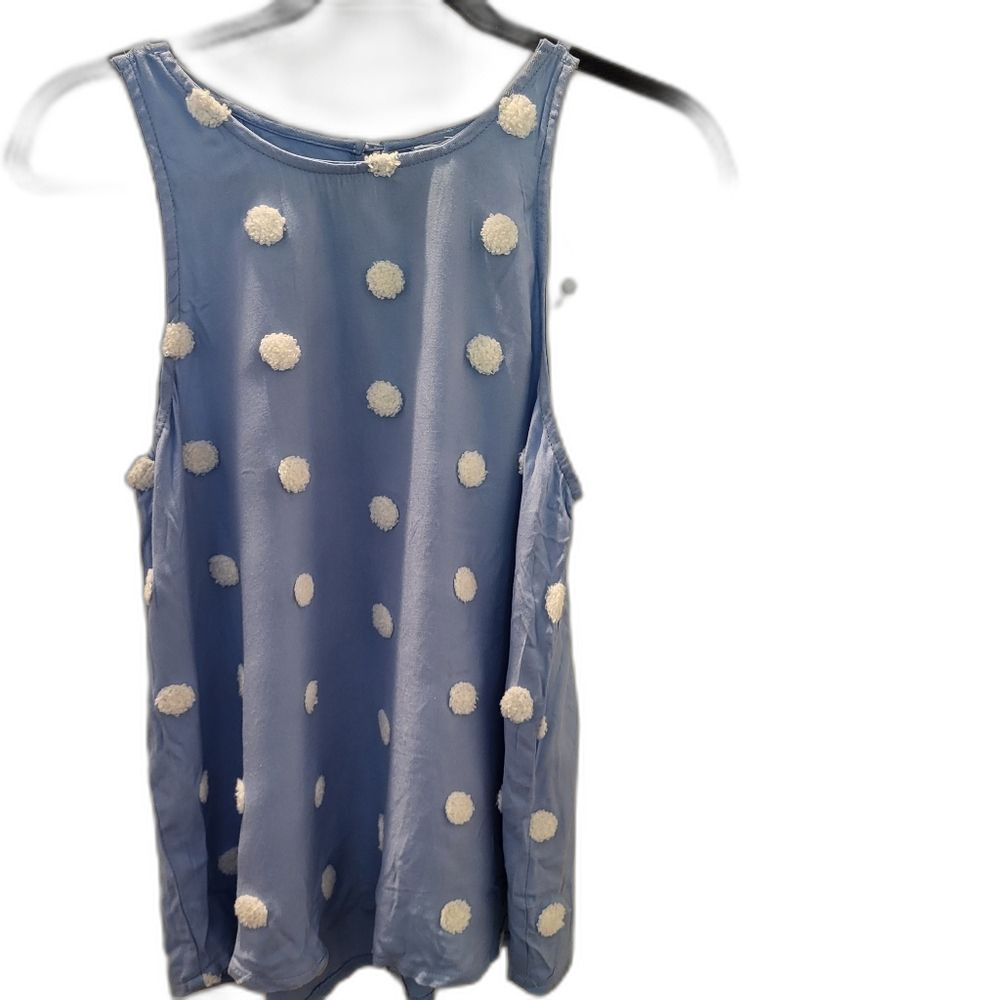 2/$30 NEW Periwinkle Polkadot Top / Camisole - Large
